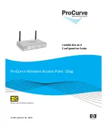 Предварительный просмотр 1 страницы ProCurve 10ag Installation And Configuration Manual