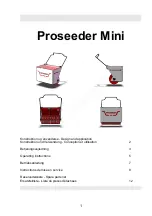 Prodana Seeds Proseeder Mini Operating Instructions Manual preview