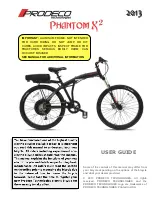 Preview for 1 page of Prodeco Technologies 2013 Phantom X2 User Manual