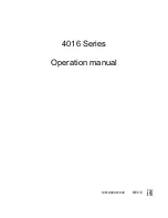 Preview for 1 page of Prodigit 4016 Series Operation Manual