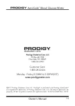 Предварительный просмотр 74 страницы Prodigy Autocode Owner'S Manual