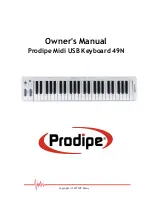 Prodipe 49N Owner'S Manual preview