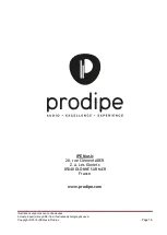 Preview for 16 page of Prodipe 4i4o + Merge 2i4o User Manual