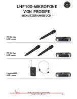 Preview for 9 page of Prodipe Headset100 UHF Lanen User Manual