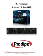 Prodipe Studio 22 Pro USB User Manual preview