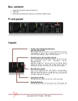 Preview for 3 page of Prodipe Studio 22 Pro USB User Manual