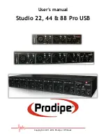 Предварительный просмотр 1 страницы Prodipe Studio 22 Pro User Manual