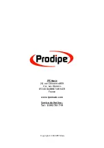 Preview for 8 page of Prodipe THE RIBBON1 User Manual