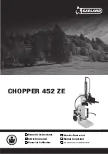 Productos McLand GARLAND CHOPPER 452 ZE Series Instruction Manual preview