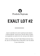 Preview for 3 page of Produits Neptune EXALT 48 Installation Manual