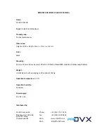 Preview for 2 page of ProDVX F101 HD User Manual