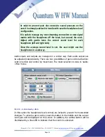 Предварительный просмотр 14 страницы Prodys Quantum W Hardware And Reference Manual