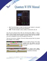 Предварительный просмотр 20 страницы Prodys Quantum W Hardware And Reference Manual