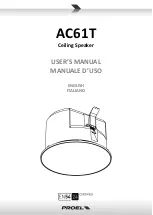 PROEL AC61T User Manual preview