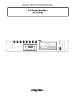 Preview for 1 page of PROEL ACDT180 Instruction Manual