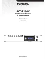 Preview for 1 page of PROEL ACDT180V Manual