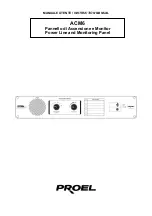 PROEL ACM6 Instruction Manual preview