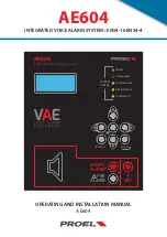 Preview for 1 page of PROEL AE604 Operating And Installation Manual