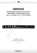 PROEL AMIX54Z Instruction Manual preview