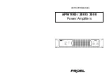 PROEL APW1000 Instruction Manual preview