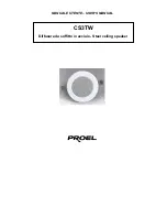 PROEL CS3TW User Manual preview