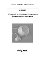 PROEL CSB10 User Manual preview