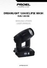 Preview for 1 page of PROEL DREAMLIGHT 1200 ECLIPSE WASH User Manual