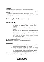 Preview for 2 page of PROEL Eikon EK100BM User Manual