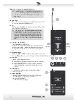 Preview for 16 page of PROEL FREE10LT User Manual