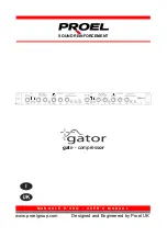 Preview for 1 page of PROEL Gator User Manual