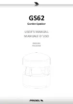 Preview for 1 page of PROEL GS62 User Manual