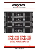 PROEL HP-D 1000 Manual preview