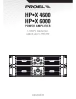 PROEL HP-X 4600 User Manual preview