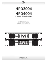 PROEL HPD2004 User Manual preview