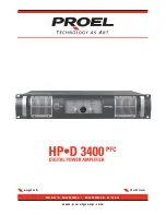 PROEL HPD3400 User Manual preview