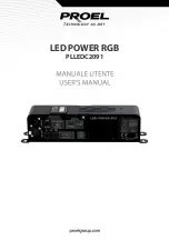 PROEL LED POWER RGB User Manual preview