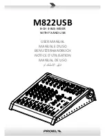 PROEL M822USB User Manual preview