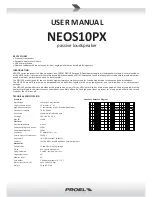 PROEL NEOS10PX User Manual предпросмотр