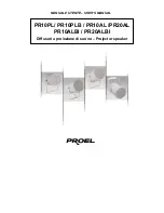 PROEL PR Series User Manual preview