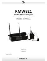 Preview for 1 page of PROEL RMW821 User Manual