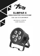 PROEL SDJ SG SLIMPAR6BAT User Manual preview