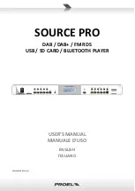 PROEL SOURCE PRO User Manual preview