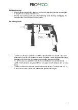 Предварительный просмотр 14 страницы PROFECO 77466 Instruction Manual