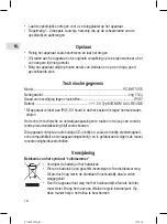 Предварительный просмотр 18 страницы Profi Care PC-BHT 3074 Instruction Manual