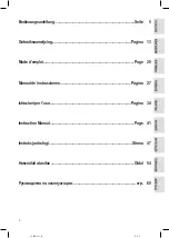 Preview for 2 page of Profi Care PC-BSR 3042 Instruction Manual