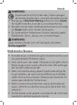 Предварительный просмотр 3 страницы Profi Care PC-EZS 3056 Instruction Manual