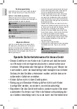 Preview for 2 page of Profi Care PC-FM 3027 Instruction Manual