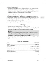 Preview for 27 page of Profi Care PC-HR 3053 Instruction Manual