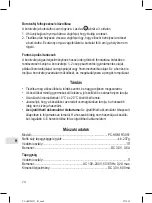 Preview for 74 page of Profi Care PC-HSM/R 3051 Instruction Manual