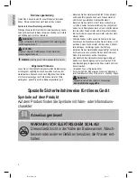 Preview for 4 page of Profi Care PC-HTH 3003 Instruction Manual